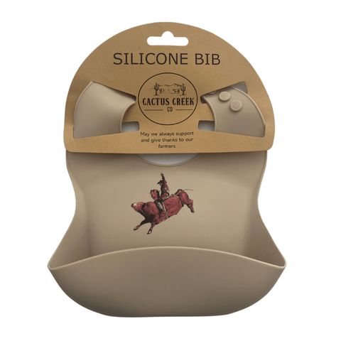 Silicone Bullrider Baby Bib - 002