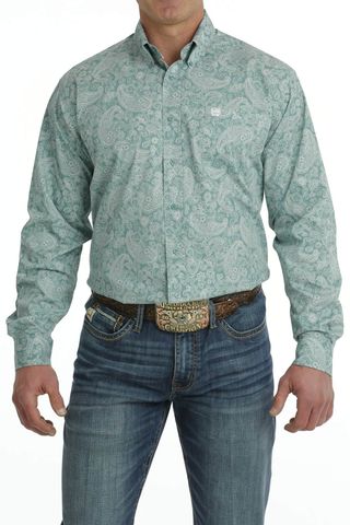 Men's Paisley L/S Western Shirt - MTW1105704