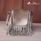 Genuine Leather Hair-On Fringe Crossbody - RLC-L161TN