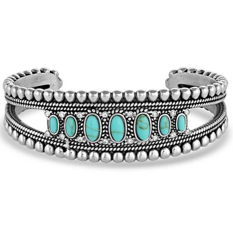 Lucky Roads Turquoise Cuff Bracelet - BC5467
