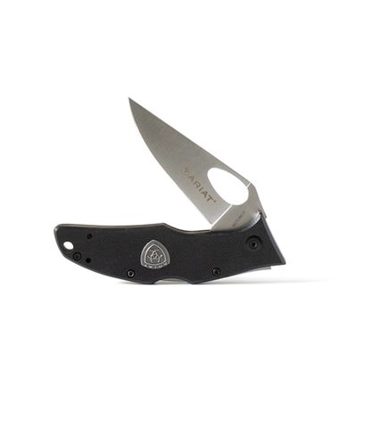 Black 3.5" Plain Blde Pocket Knife - A0012701L