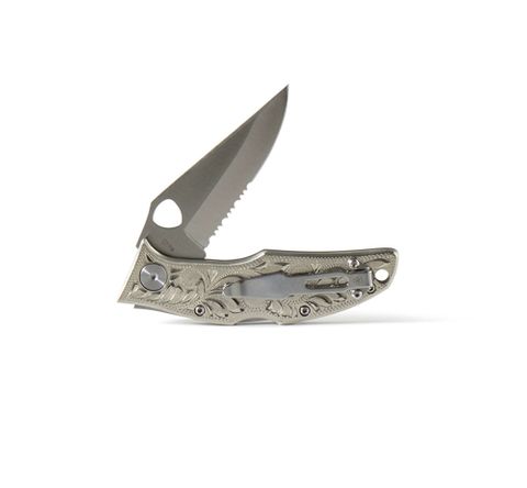 Hand Engraved 3.5" Hybrid Pocket Knife - A0012836L