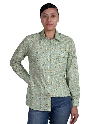 Women's Abbey Full Button L/S Shirt - WWLS2445