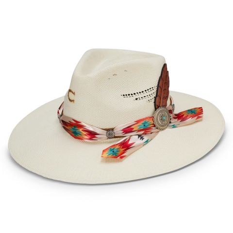 Navajo Straw Cowboy Hat - CSNVJO-343681