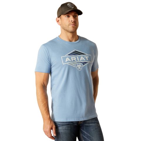 Men's Retro Hex Stripe S/S T-Shirt - 10051449