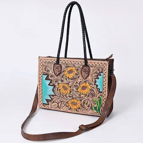 Women's Tote Hand Tooled Bag - ADBG1158A