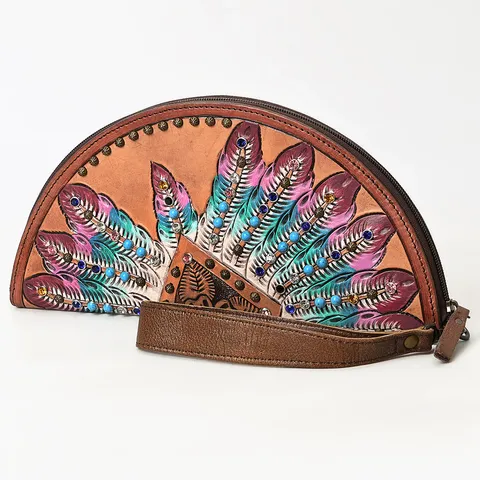 Women's Feather Taco Clutch - ADBG1559