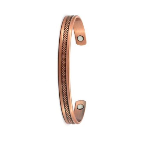 Mesh Pattern Copper Bangle - B661 1