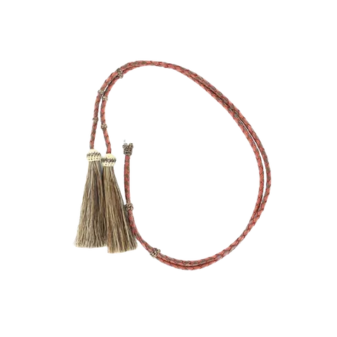 Leather Stampede String w/ Horsehair - 0296892