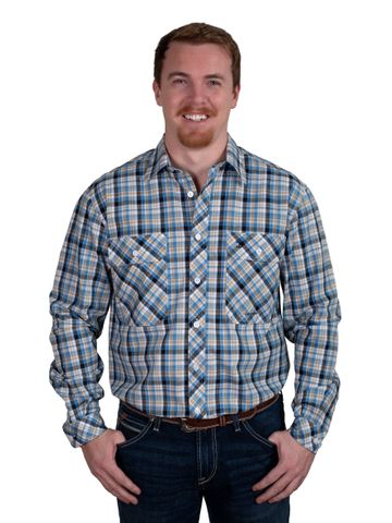 Men's Austin L/S Print Workshirt - MWLS2432