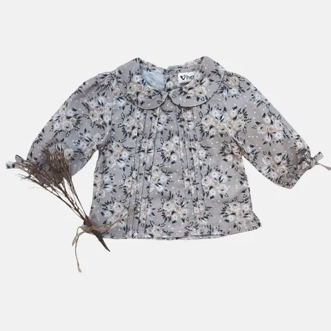 Infant Girl's Prarie Floral Top - LH24WPNBG11