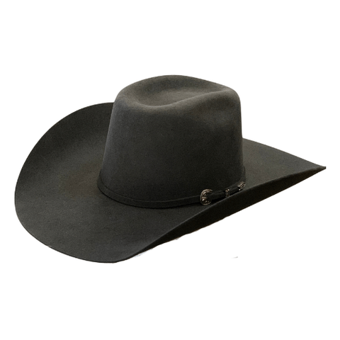 6X Charcoal 43/8" Brim Felt Cowboy Hat - 6XCHARCOAL