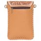 Women's Tooling Cowhide Phone Bag - AB10TAN