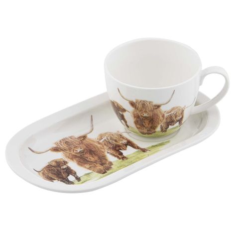 Highland Herd Mug & Plate Set - 521831