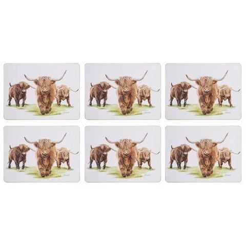 Highland Herd 6 Pack Placemat Set - 521833