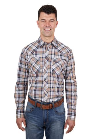 Men's Tom Logo L/S Western Shirt - X4S1111153