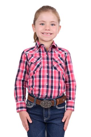 Girl's Lulu L/S Western Shirt - P4S5127986