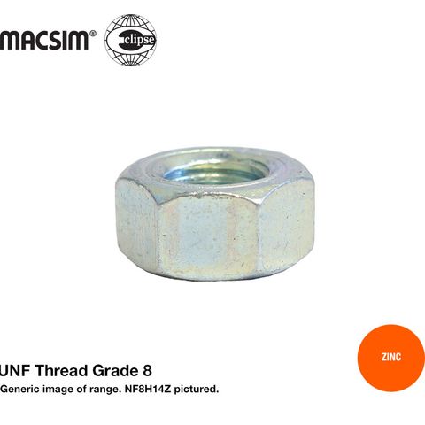 1 1/4 UNF GR.8 HEX NUT PKTS ZN