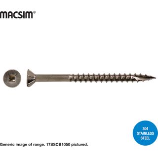 12G X 75MM DECKING SCREW T17 SS304 TUB 500