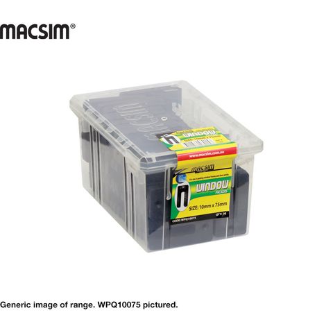 10MM X 75MM BLACK WINDOW PACKER Q PK.