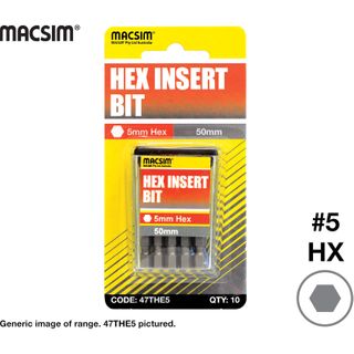 No.5MMx50 HEX DRIVE BIT T/TAC