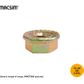 M8 FLANGE NUT ZINC PASSIVATED