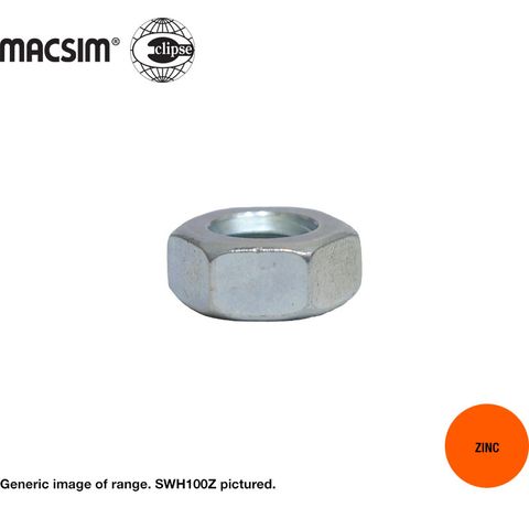 1/4 BSW HEX NUT BULK ZINC