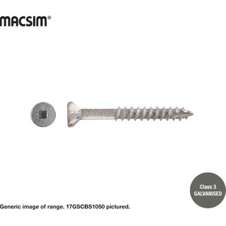 10G X 40MM CSK SQ DR SCREW T17 SEH C3 BOX 1000