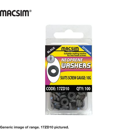 14g NEOPRENE WASHER B/P 100