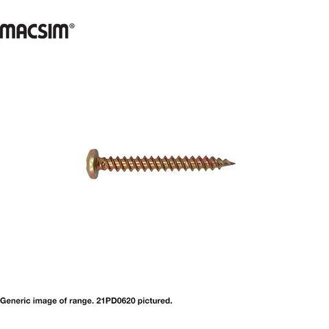 6G X 40MM PAN DRYWALL SCREW ZP B/P 100