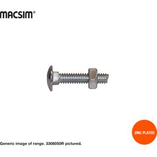 3/8x3 1/2 ZP CARRIAGE BOLT/NUT