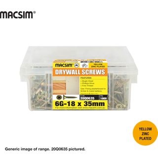 6G X 45MM BUGLE DRYWALL SCREW ZP TUB 700