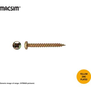 6G X 20MM PAN DRYWALL SCREW ZP BOX 1000