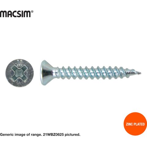 6gx50 CSK TIMBER SCREW ZP