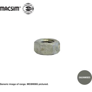 M 6 CRS CL8 HEX NUT PKTS GAL