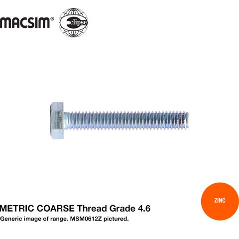 M10 X 16 4.6 COMM. SETSCREW ZN