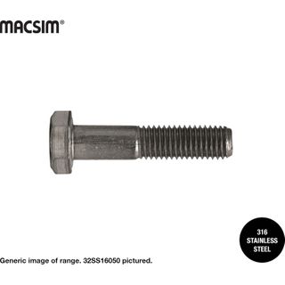 12MM X 300MM HEX BOLT 316 SS