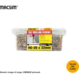 6G X 25MM BUGLE DRYWALL SDS ZP TUB 1000