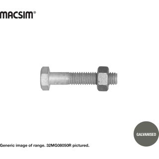 12mmx50mm GALVHEX BOLT & NUT