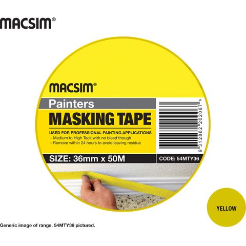 PAINTERS MASKING TAPE 18mm Y