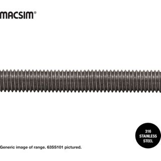 6mm x 1m 316 SS THREADED ROD