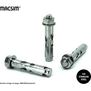 10MMx50MM SS HEX MASONBOLT BX