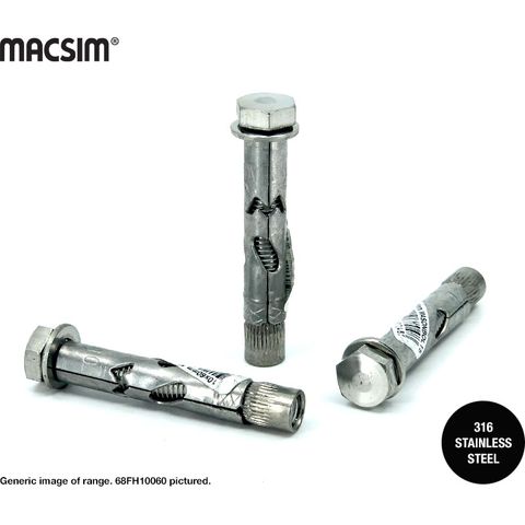 8mmx45mm FLUSH/HD SS MASONBOLT