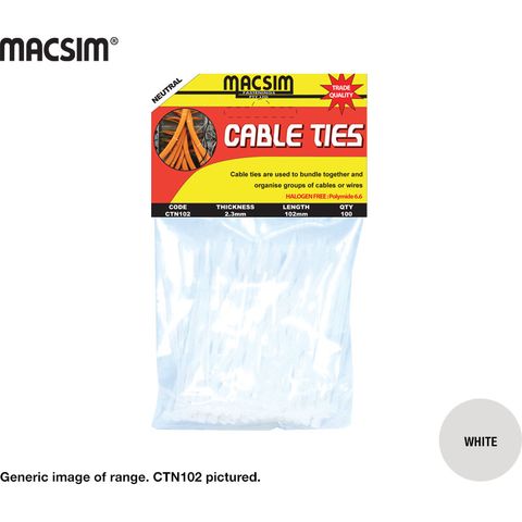 4.8mmx200mm NEUTRAL CABLE TIES