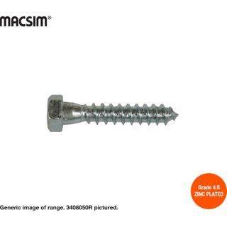 6mmx75mm  COACH SCREW Z/P