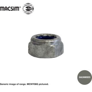 M10 GALV NYLON INSERT S/L NUT