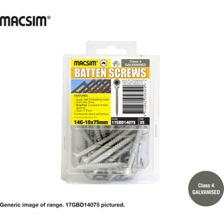 14G X 50MM BATTEN SCREW T17 C4 B/P 25