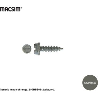 8G X 15MM HEX STITCHING SCREW GAL BOX 1000