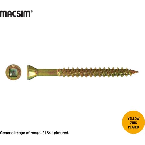 7G X 41MM TRIM HEAD CSK DRYWALL SCREW ZP BOX 1000