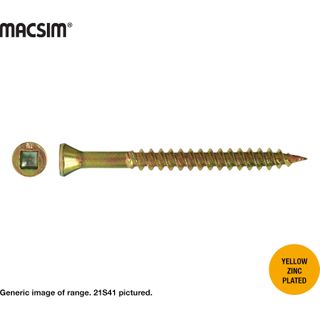 7G X 41MM TRIM HEAD CSK DRYWALL SCREW ZP BOX 1000